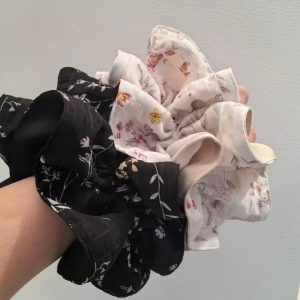 Petal Bloom Scrunchie – Blush Floral